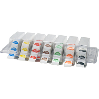 DAY OF THE WEEK LABEL DISPENSER & SET OF LABELS CLEARVIEW DAYMARK