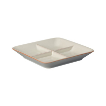 DENBY HERITAGE FLAGSTONE SQUARE DIVIDED DISH 21.5CM