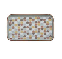 DENBY HERITAGE FLAGSTONE SML ACCENT RECT PLATTER 26X14.5CM