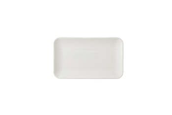 HARVEST NORSE WHITE RECT ORGANIC PLATE 10.6X6.3Inch