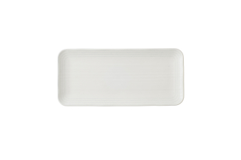 HARVEST NORSE WHITE COUPE ORGANIC RECT PLATTER 13 3/4X6
