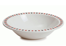 DUO 17.3CM BOWL STRIPES RED 026ST5