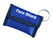 KEYRING WITH FACE SHIELD GREEN