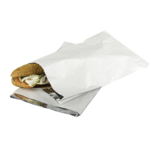 WHITE FOIL LINED BAGS 7X9X12 71GSM UNSTRUNG