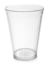 FLUTED TUMBLER POLYCARB 5OZ CLEAR