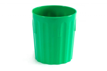 FLUTED TUMBLER POLYCARB 8OZ WIDE BASE EMERALD GREEN