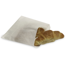 WHITE GREASEPROOF BAG 10X10 UNSTRUNG X1000 2045