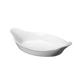 GENWARE WHITE PORCELAIN OVAL EARED DISH 9.1OZ