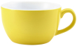 GENWARE PORCELAIN YELLOW BOWL SHAPED CUP 8.8OZ
