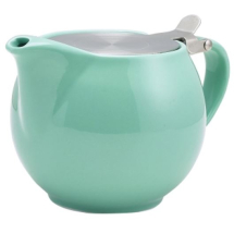 GENWARE PORCELAIN GREEN TEAPOT WITH ST/ST LID & INFUSER 50CL