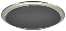 GENWARE STAINLESS STEEL NON SLIP ROUND TRAY 12inch 52039NS