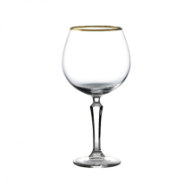 LIBBEY SPEAKEASY GOLD BANDED GIN GOBLET GLASS 20.5OZ/580ML