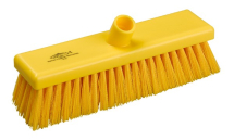 HYGIENE FLAT SWEEPING BROOM SOFT 300MM YELLOW FITS MHHYEL