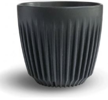 HUSKEE SMALL CUP CHARCOAL 177ML 7.8CM HIGH X 8.7CM