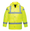 HIGH VISIBILITY YELLOW JACKET LARGE CLASS 3 WATERPROOF DB502
