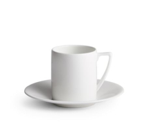 WEDGWOOD JASPER CONRAN WHITE COFFEE CUP AND SAUCER