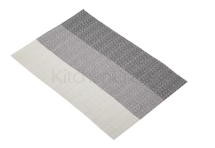 KITCHENCRAFT WOVEN GREY STRIPES PLACEMAT