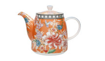 LONDON POTTERY TEAPOT WITH INFUSER FOR LOOSE TEA 1L CORAL