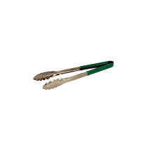 Stainless Steel SERVING TONG GREEN 12inch