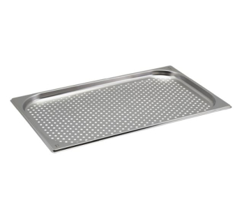 1/1 PERFORATED STAINLESS STEEL GASTRONORM PAN 20MM DEPTH