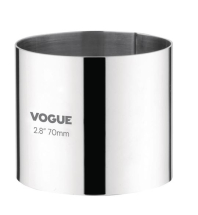STAINLESS STEEL MOUSSE RING 70X60MM