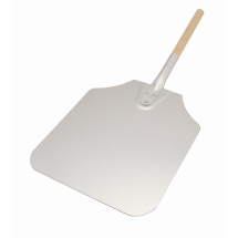 PIZZA PEEL 12X14inch WITH WOODEN HANDLE 26inch