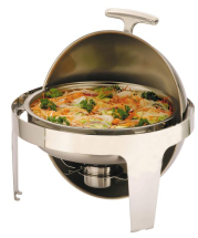 SUNNEX ROUND ROLL TOP CHAFING DISH 6.8LTR