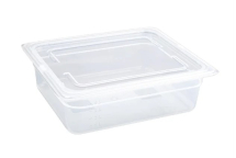 VOGUE POLYPROPYLENE 1/2 GN CONTAINER WITH LID 100MM X4