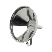 STAINLESS STEEL 5inch FUNNEL WITH REMOVABLE STRAINER