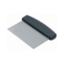Stainless Steel DOUGH SCRAPER BLACK Nylon HANDLE 6inch