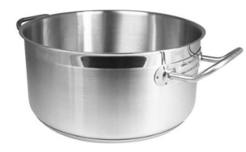 STAINLESS STEEL CASSEROLE PAN (NO LID) 8LTR 28CM DIA