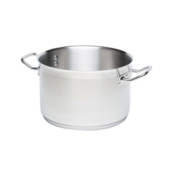 STAINLESS STEEL CASSEROLE PAN 31LTR 40CM DIA (NO LID)