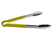 STAINLESS STEEL TONG YELLOW 9inch