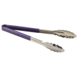 STAINLESS STEEL TONG PURPLE 12"