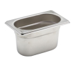 STAINLESS STEEL GASTRONORM PAN 1/9 100MM DEEP