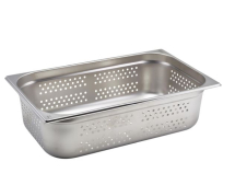PERFORATED STIANLESS STEEL GASTRONORM PAN 1/1 150MM DEPTH