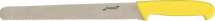 12inch SLICING KNIFE YELLOW (SERRATED)