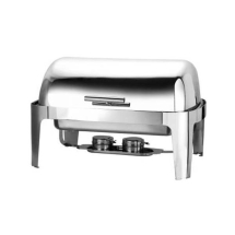 DELUXE ROLL TOP CHAFING DISH FULL SIZE 8.5LTR CAPACITY