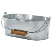 GENWARE GALVANISED STEEL OVAL TABLE CADDY 11X6.1inch