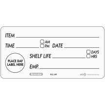 50X100MM REMOVABLE SHELF LIFE LABEL (PACK OF 500) RSL24R