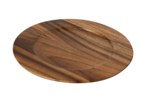 inchTUSCANYinch CHARGER PLATE IN ACACIA D300x15 10498