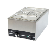 CHEFMASTER 1/1GN WET WELL BAIN-MARIE WITH TAP&PANS