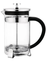 OLYMPIA CONTEMPORARY 6 CUP GLASS & STEEL CAFETIERE