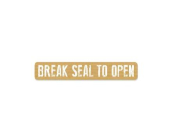 BREAK SEAL TO OPEN NATURAL LABELS X 1000 BRE003