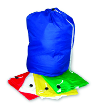 Blue Drawstring Laundry Cart Bag