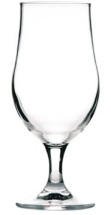LIBBEY MUNIQUE STEMMED PINT BEER GLASS 20OZ/570ML CA + NUCLEATION