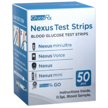 GLUCOSE RX NEXUS TEST STRIPS X50 D613000