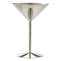 STAINLESS STEEL MARTINI GLASS 24CL/8.5OZ