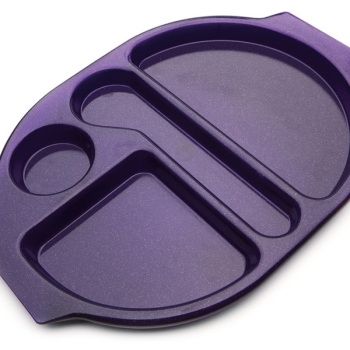 LARGE MEAL TRAY 38X28CM MED BLUE