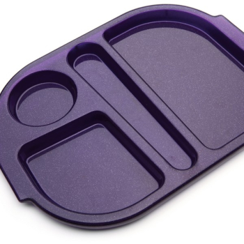 SMALL MEAL TRAY 28X23CM PURPLE SPARKLE